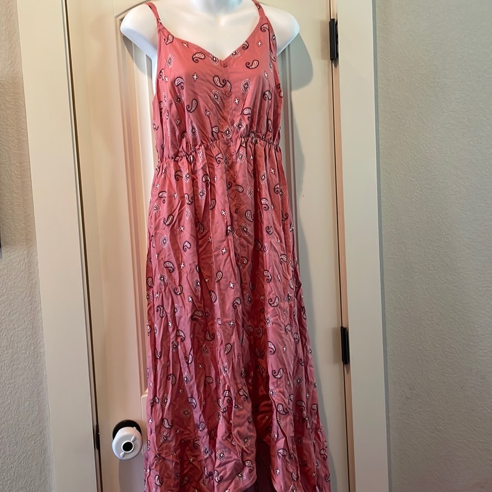 Women’s Pink Paisley Maternity Dress